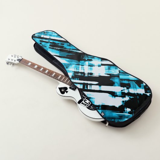 Electric Guitar Bag Hot Blue Black digitalart G253 (3/4)