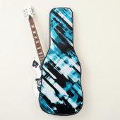 Electric Guitar Bag Hot Blue Black digitalart G253 (Front)