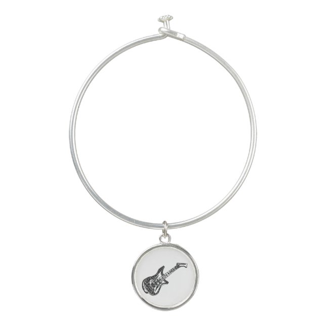 Electric Guitar Bangle Bracelet (Front)