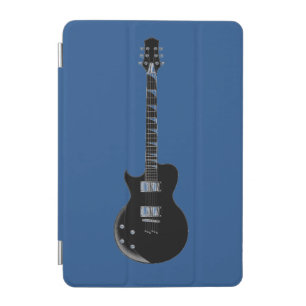 Electric Guitar Blue Black Pop Art iPad Mini Cover