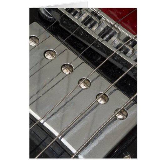 Electric Guitar Bridge, Strings Cards (Front)