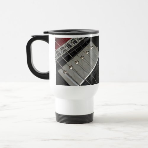 Electric Guitar Bridge Strings Travel Mug