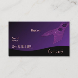 Electric Guitar Business Card