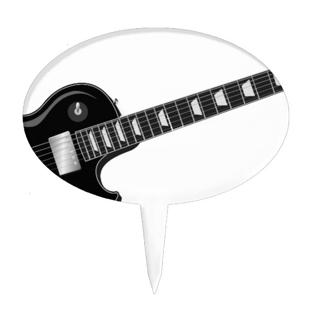 Electric Guitar Cake Topper (Front)