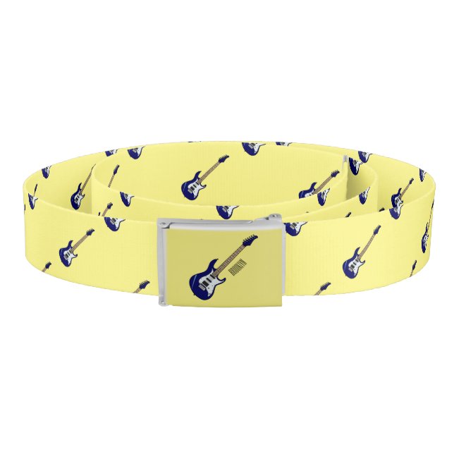 Electric guitar cartoon illustration belt (Coil)
