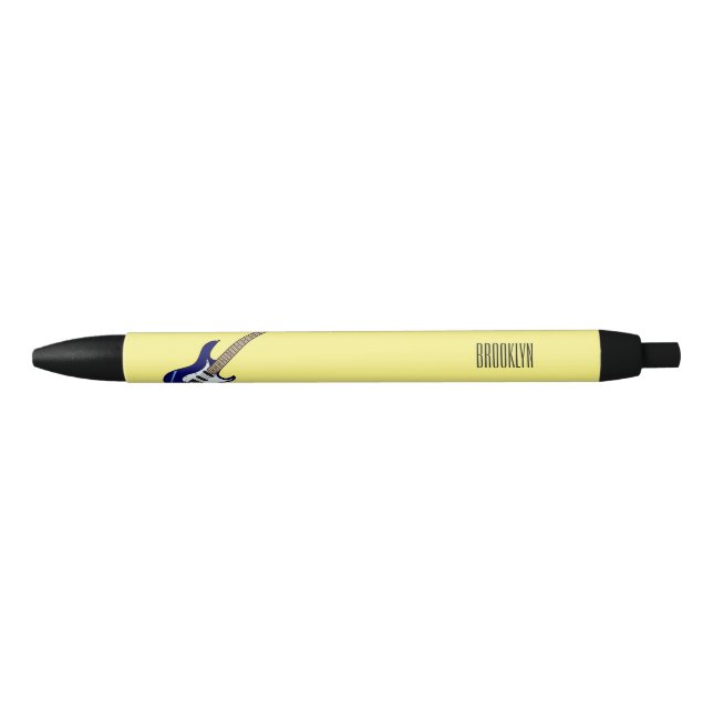 Electric guitar cartoon illustration pen (Front)