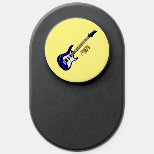 Electric guitar cartoon illustration PopSocket