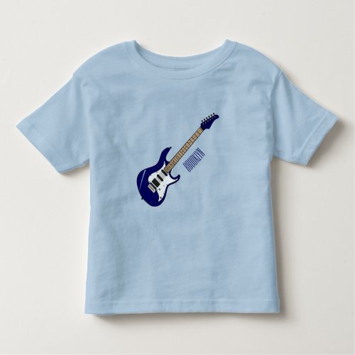 Electric guitar cartoon illustration toddler t_shirt