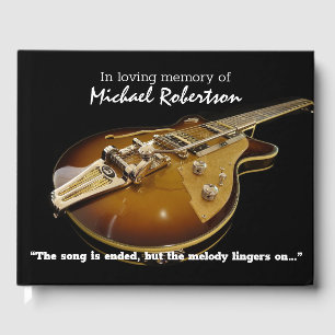 Electric Guitar Celebration of Life Guest Book