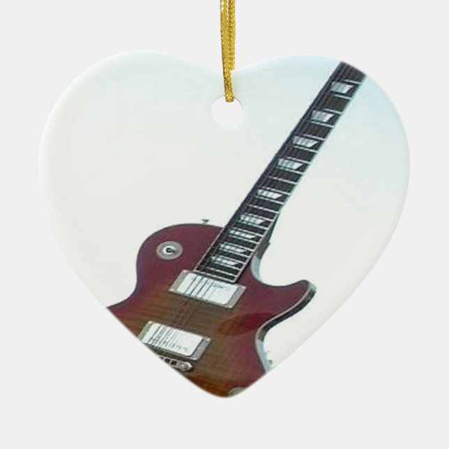 Electric Guitar Ceramic Ornament (Front)