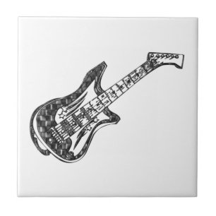 Electric Guitar Ceramic Tile