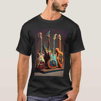Electric Guitar Collection Cool Electric Guitars F T-Shirt