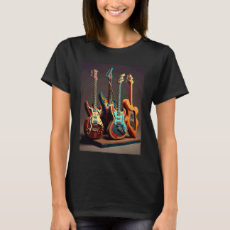 Electric Guitar Collection Cool Electric Guitars F T-Shirt