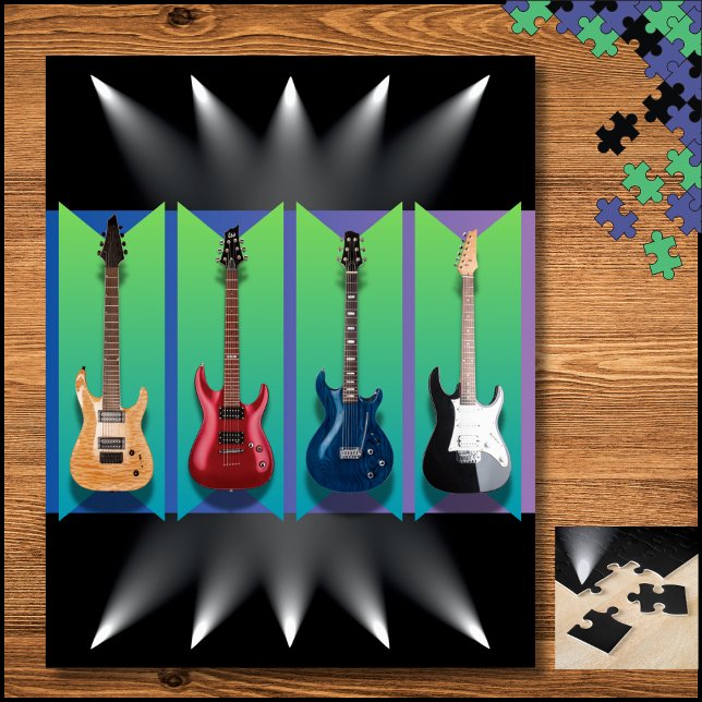 Electric Guitar Collection Stage Spotlight Puzzle (Electric Guitar Collection Stage Spotlight Puzzle)