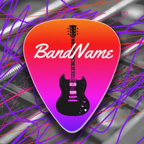 Electric_guitar Colorful  Cool Guitar Pick