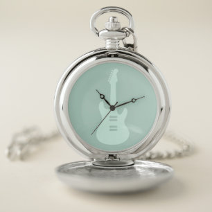 Electric Guitar CUSTOM COLOR Music Art Pocket Watch
