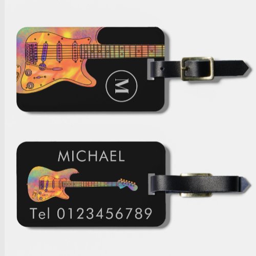 Electric Guitar Custom Luggage Tag