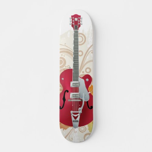 Electric Guitar Design Skateboard Deck