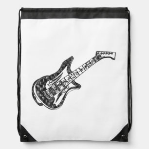 Electric Guitar Drawstring Bag