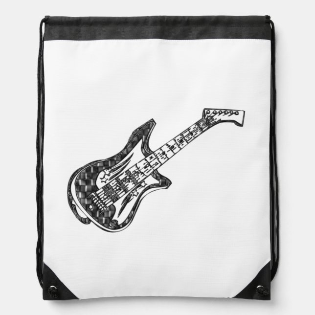 Electric Guitar Drawstring Bag (Front)