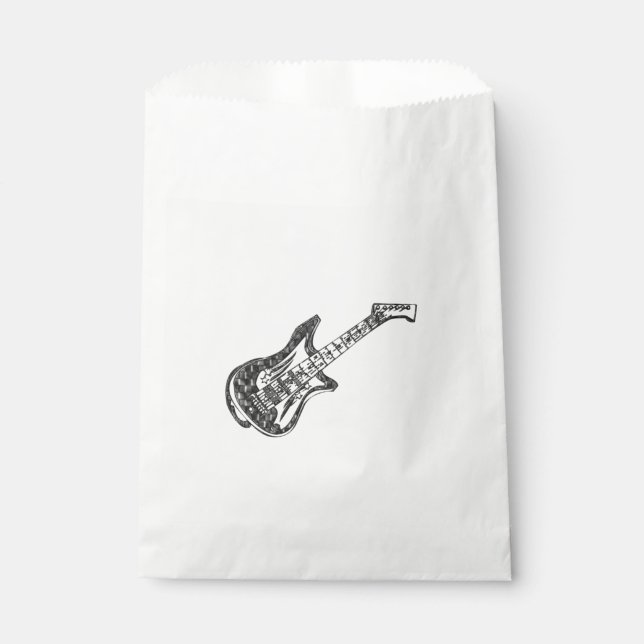 Electric Guitar Favor Bag (Front)