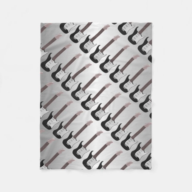 Electric Guitar Fleece Blanket (Front)