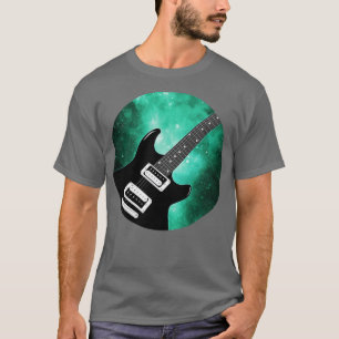 Electric Guitar Galaxy Nebula Outer Space T-Shirt