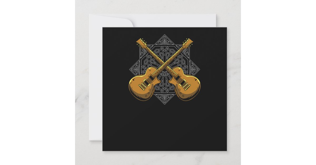 Electric Guitar Guitarist EGuitar Invitation Zazzle
