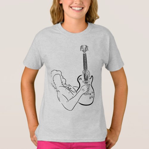 Electric guitar Guitarist The Rock and Roll T_Shirt