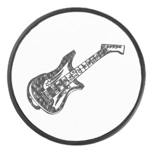 Electric Guitar Hockey Puck