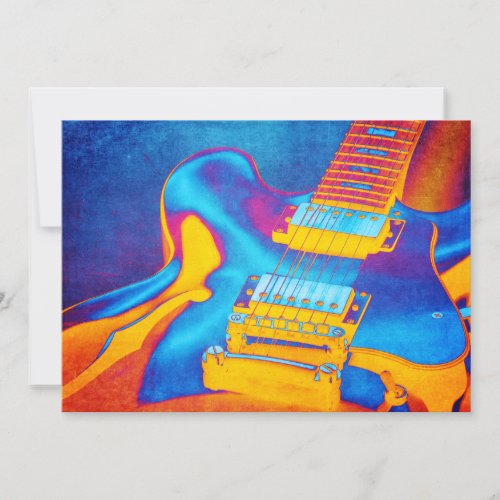 Electric Guitar Holiday Card