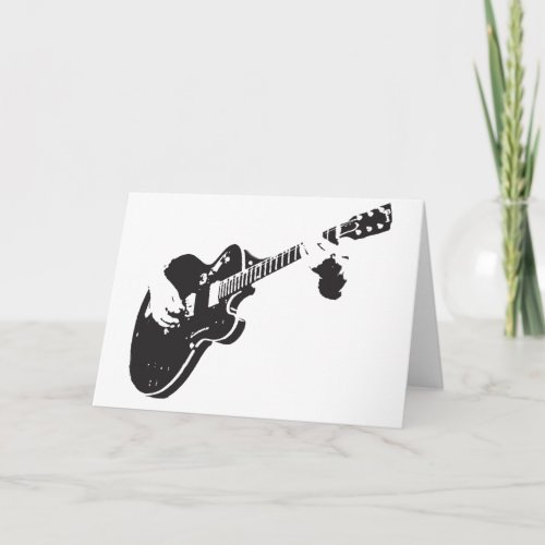 Electric Guitar Holiday Card