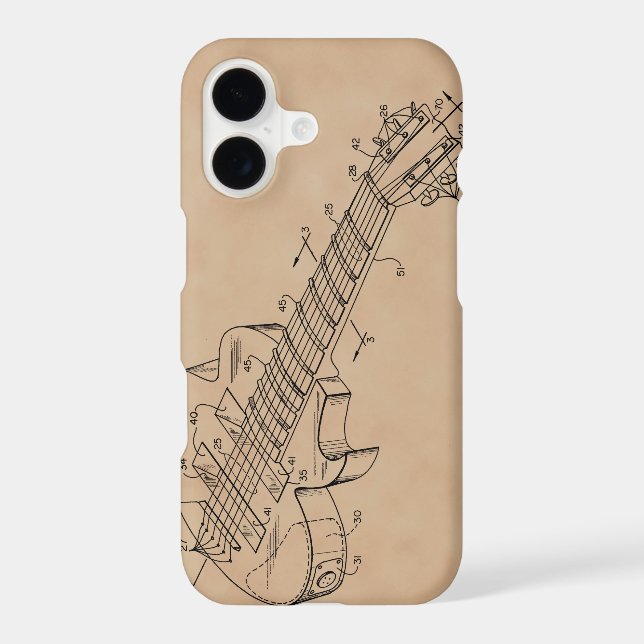 Electric Guitar Iphone Case (Back)