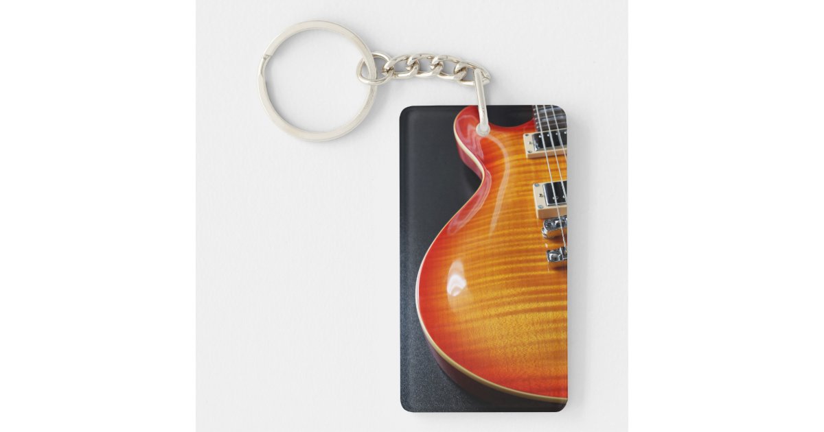 Electric Guitar Keychain | Zazzle