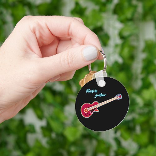 Electric Guitar Keychain