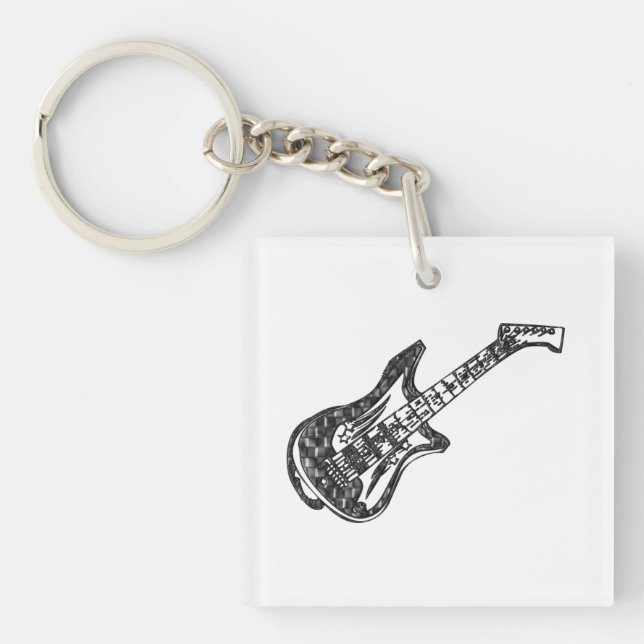Electric Guitar Keychain (Front)