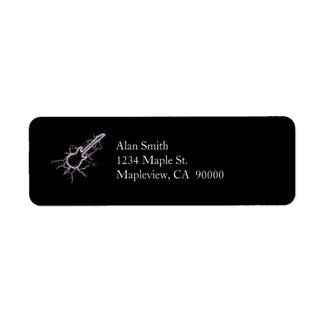 Electric Guitar Label (Front)