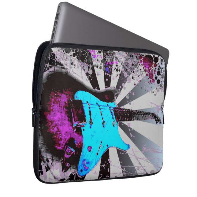 Electric Guitar Laptop Sleeve (Front Right)