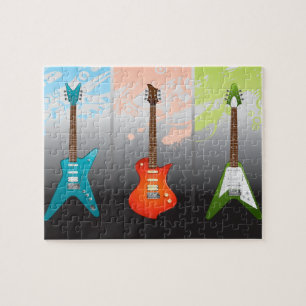 Electric Guitar Lovers Dream Jigsaw Puzzle