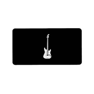 Electric Guitar Med Guitarist Musician Player Label