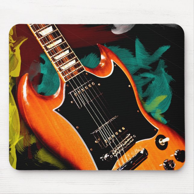 Electric Guitar Mouse Pad (Front)