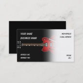 Electric Guitar - Music Business Card (Front/Back)
