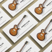 Electric Guitar Music Teacher Business Card at Zazzle