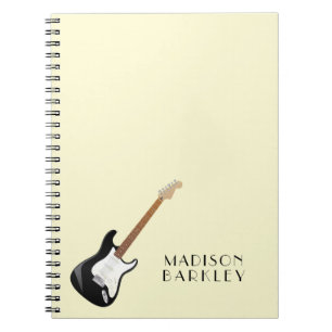 Electric Guitar Musician Music Teacher Notebook