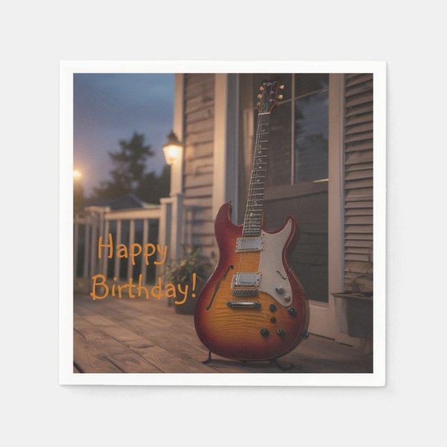 Electric Guitar  Napkins (Front)