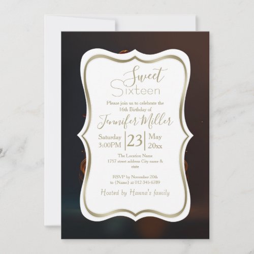 Electric guitar on fire                            invitation