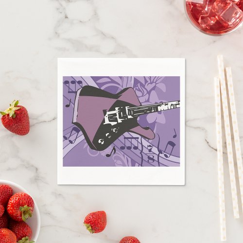 Electric Guitar Paper Napkins