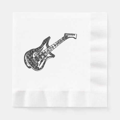 Electric Guitar Paper Napkins