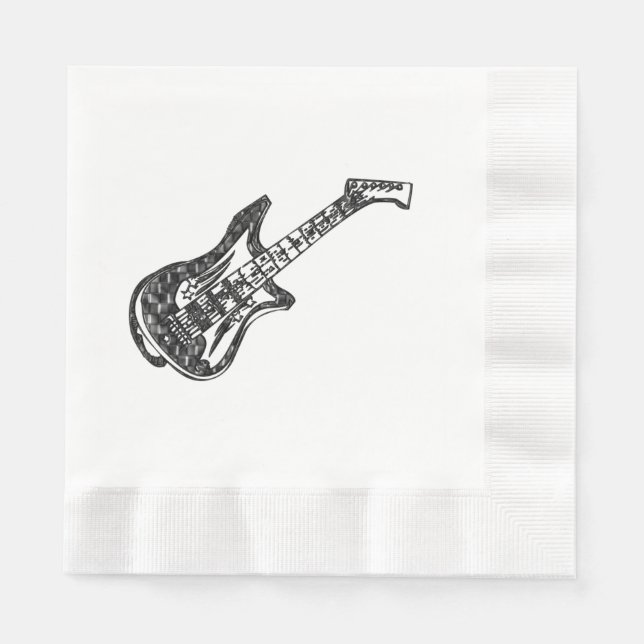 Electric Guitar Paper Napkins (Front)