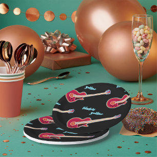 Electric Guitar Paper Plates